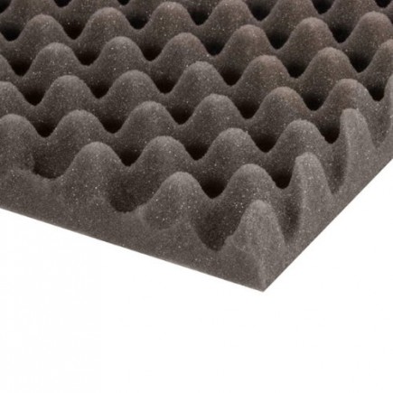 Adam Hall Hardware 019450 - Pianka falowana, szara, 50 mm